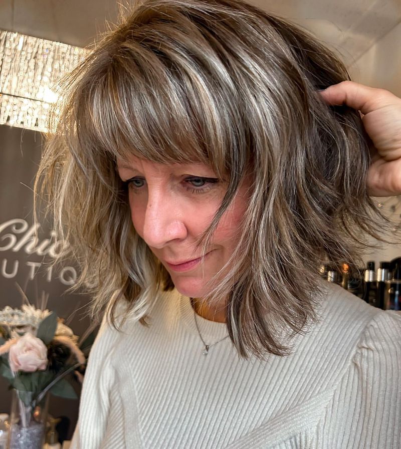 Chin-Length Bob with Cool Tones