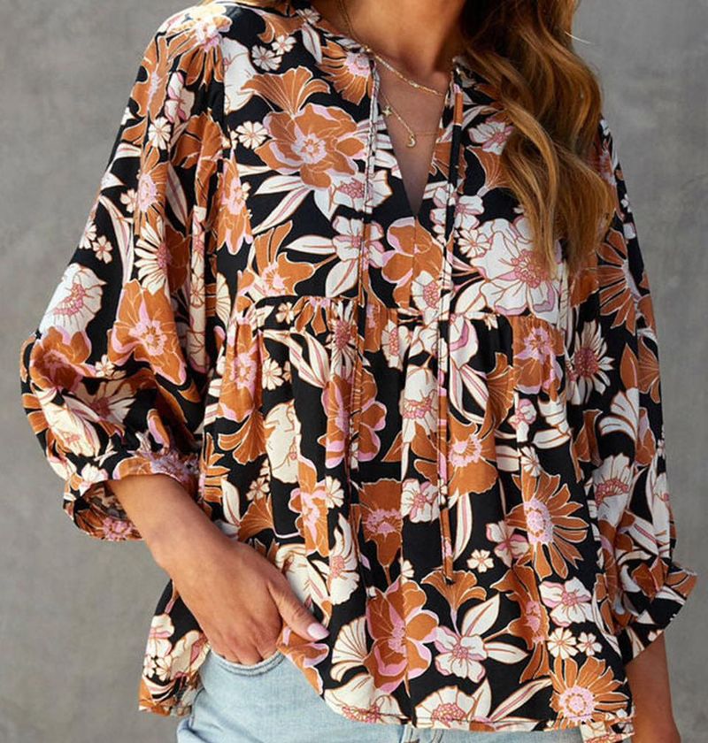 Flowy Peasant Blouse