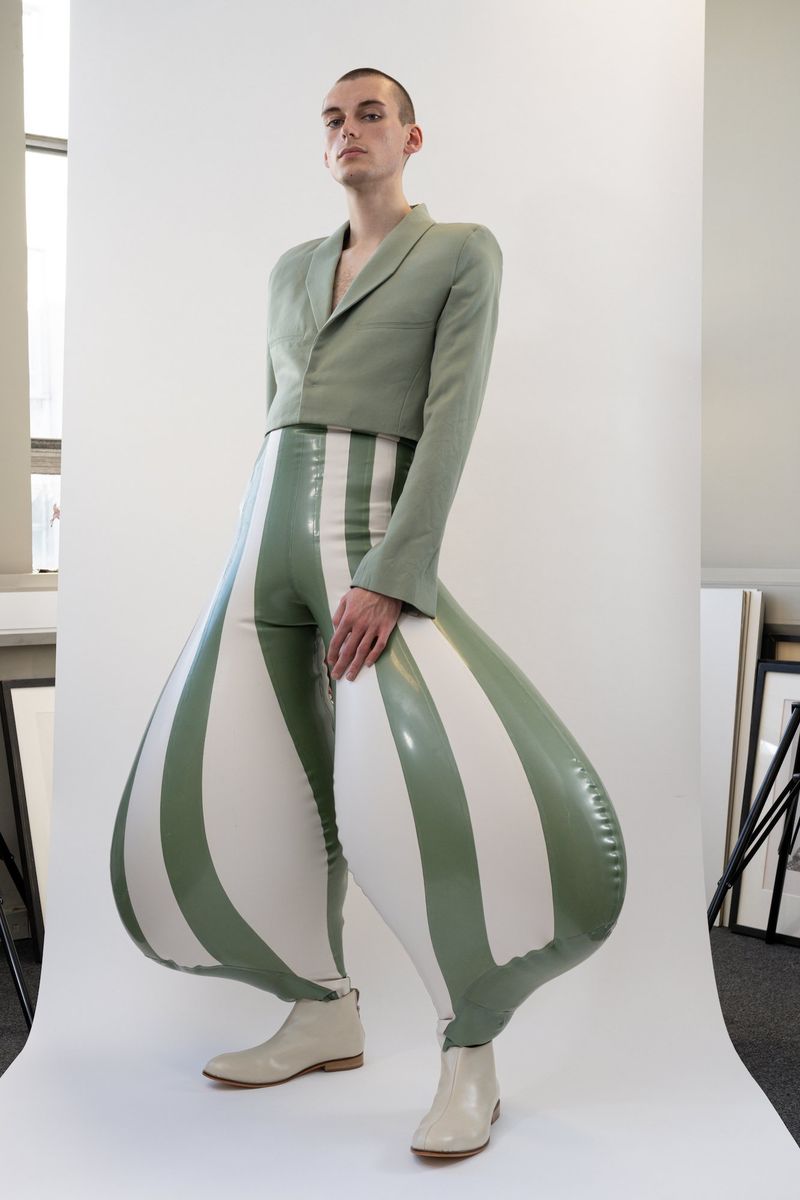 Futuristic Air-Filled Pants