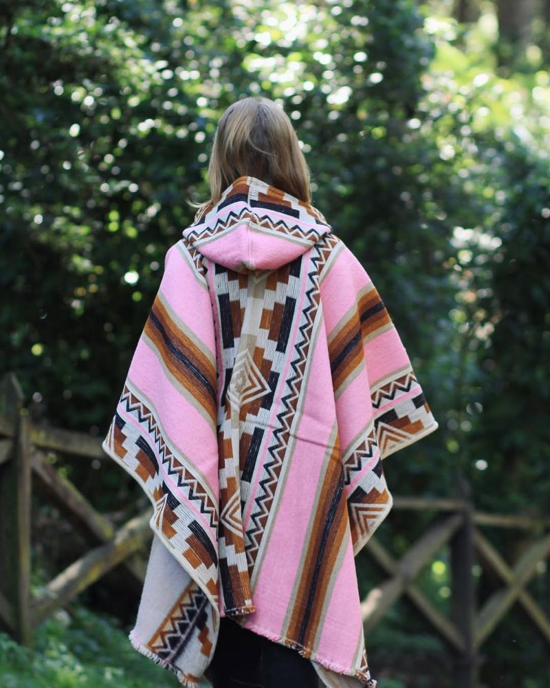 Geometric Patterned Poncho