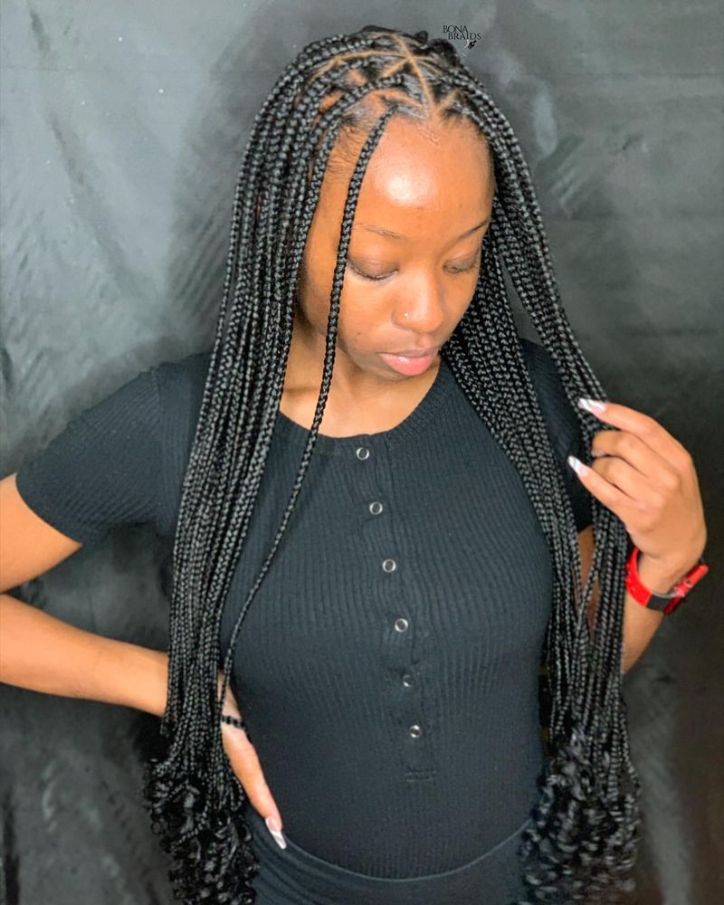 Medium Box Braids