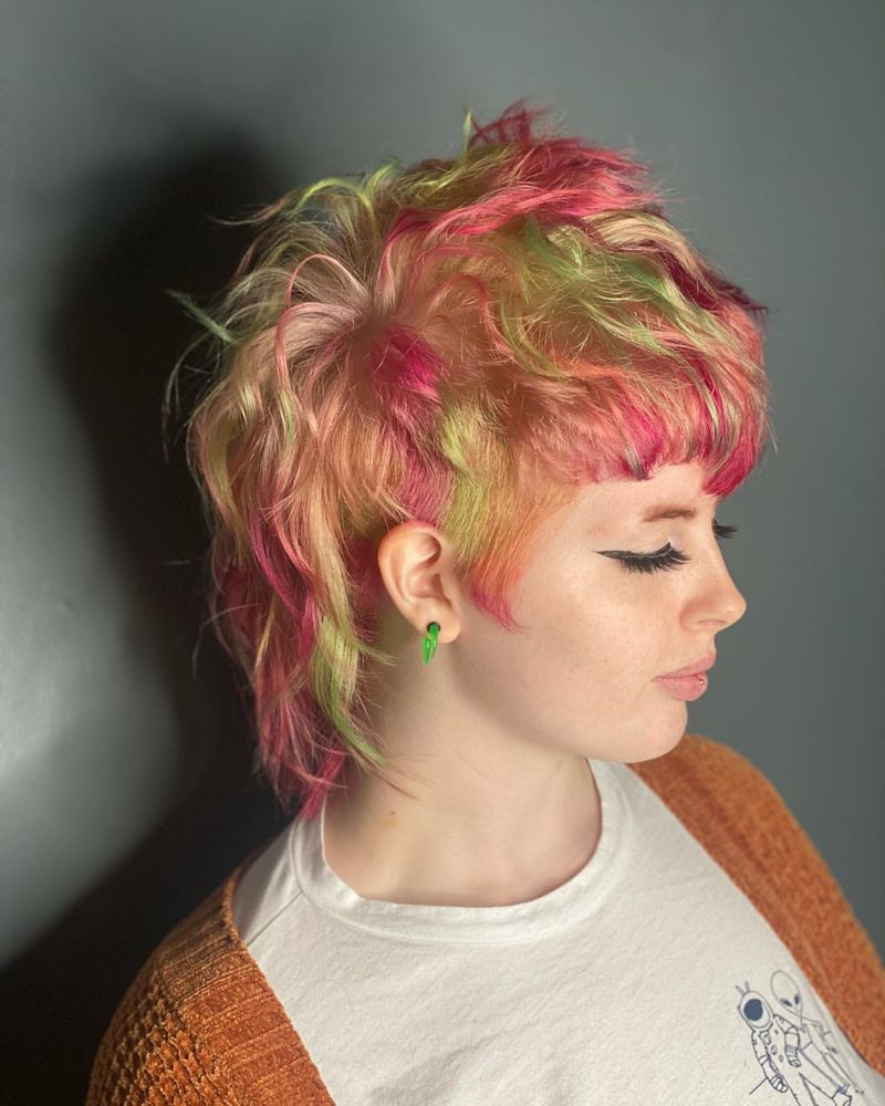 Pastel Pink Faux Hawk