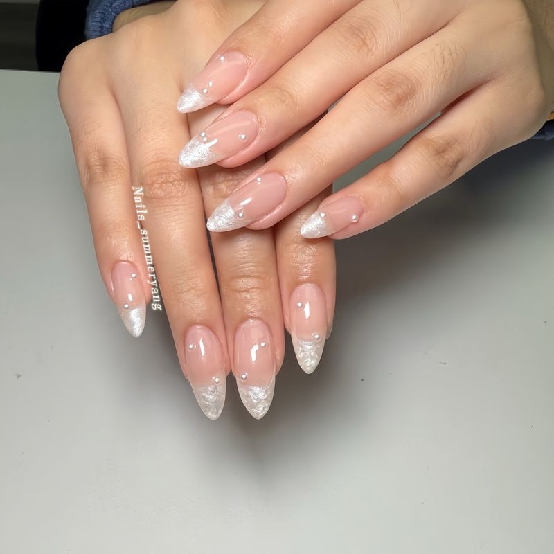 Pearl French Classy Nails