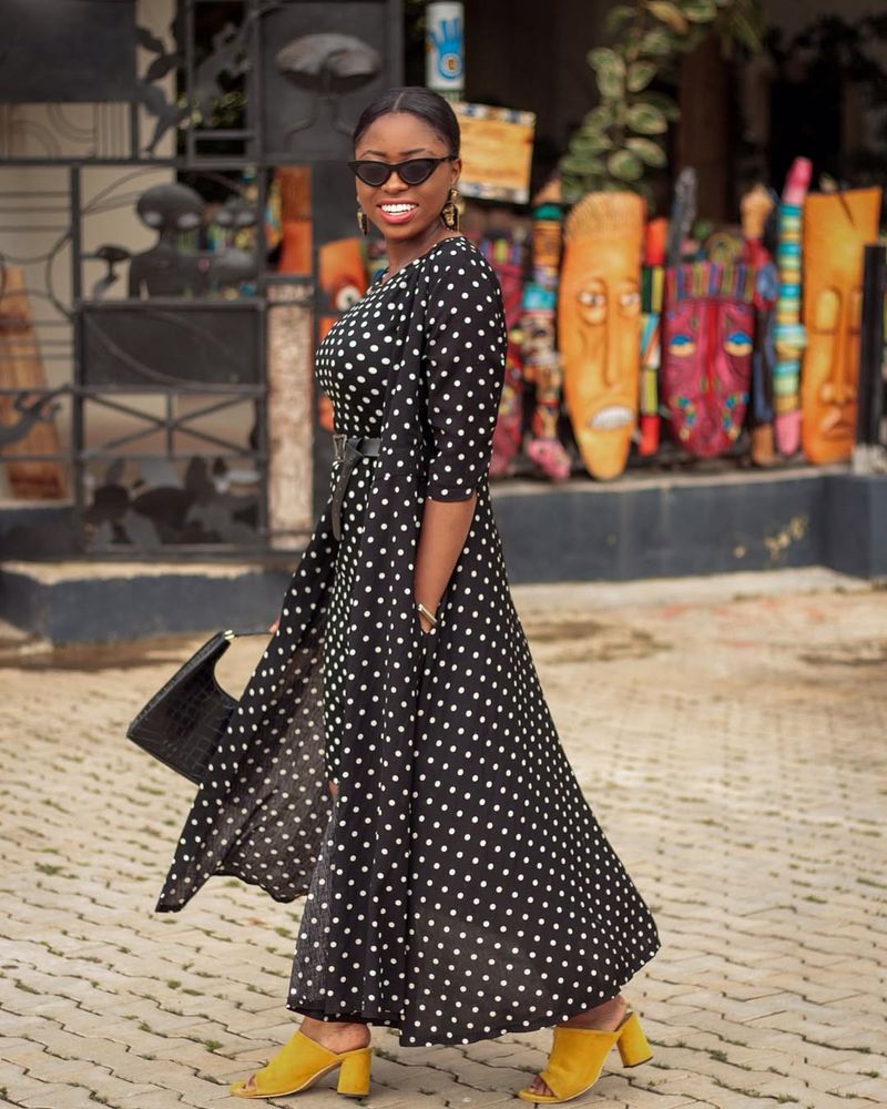 Polka Dot Maxi Dress