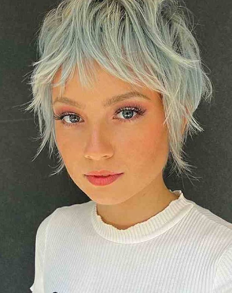 Textured Wavy Pixie Cut