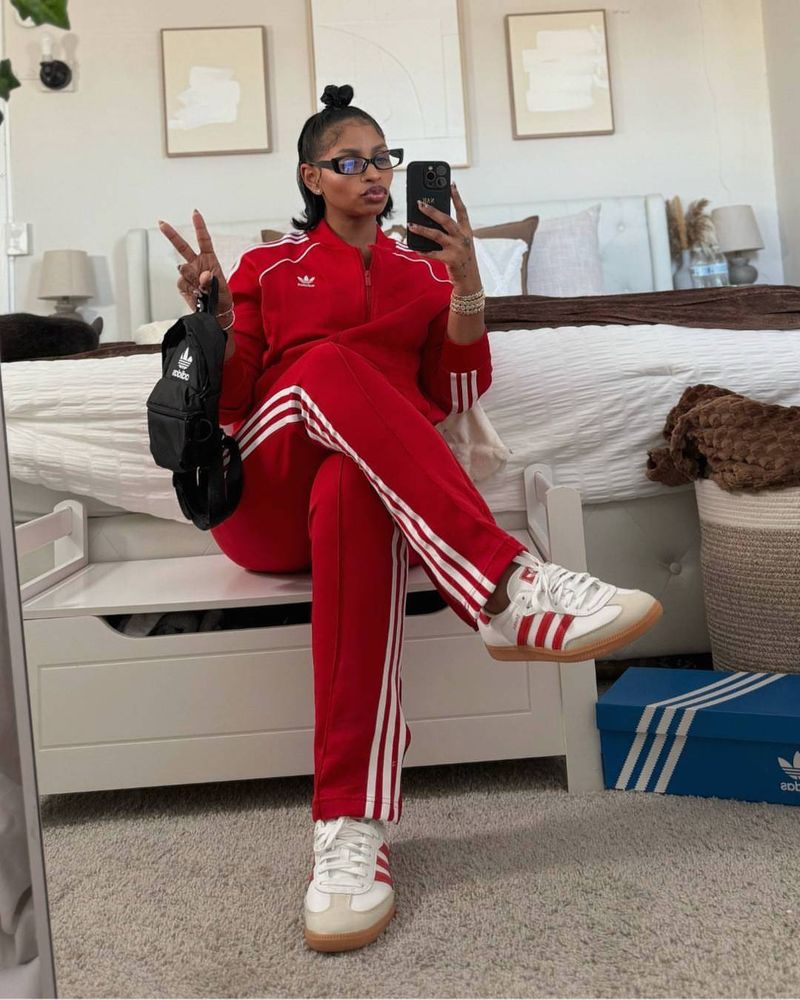 Chic Tracksuit and Sneakers