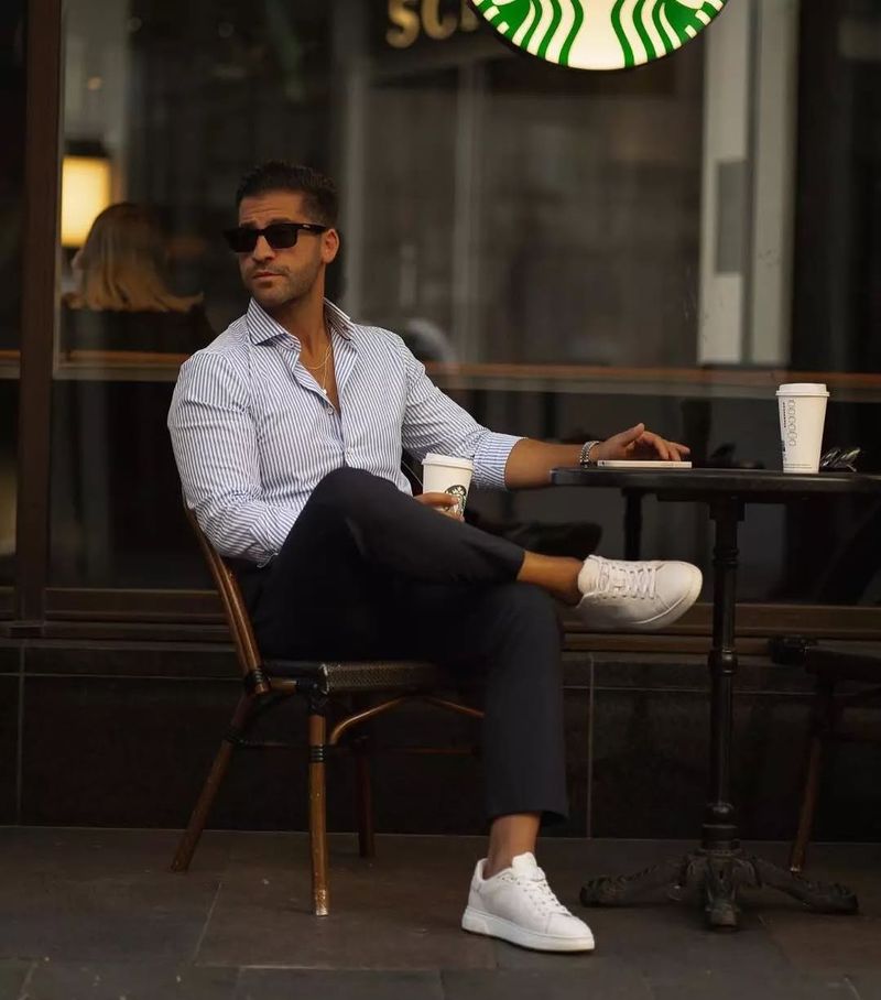 Classic Jeans and White Sneakers