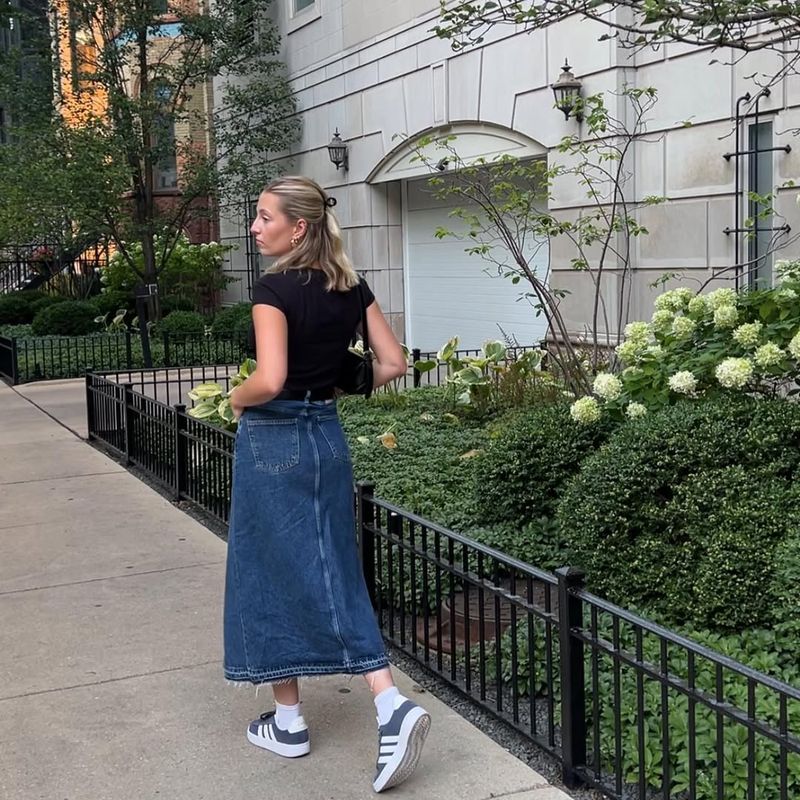 Maxi Dress and Sneakers