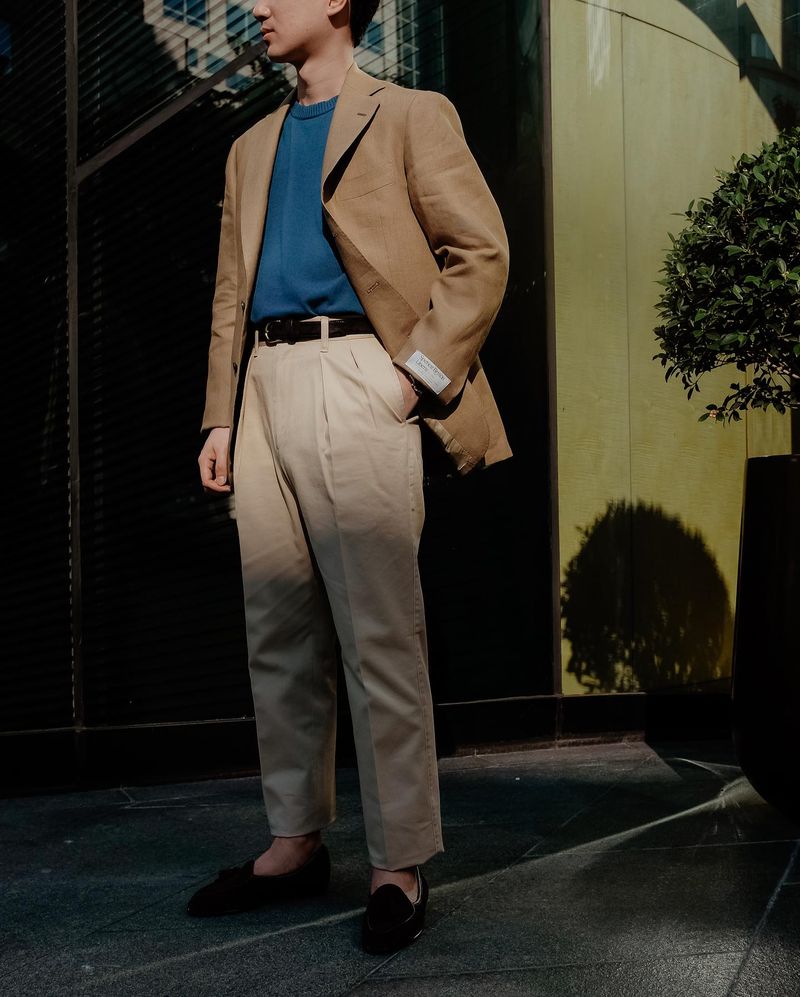 Cotton Twill Dress Trousers