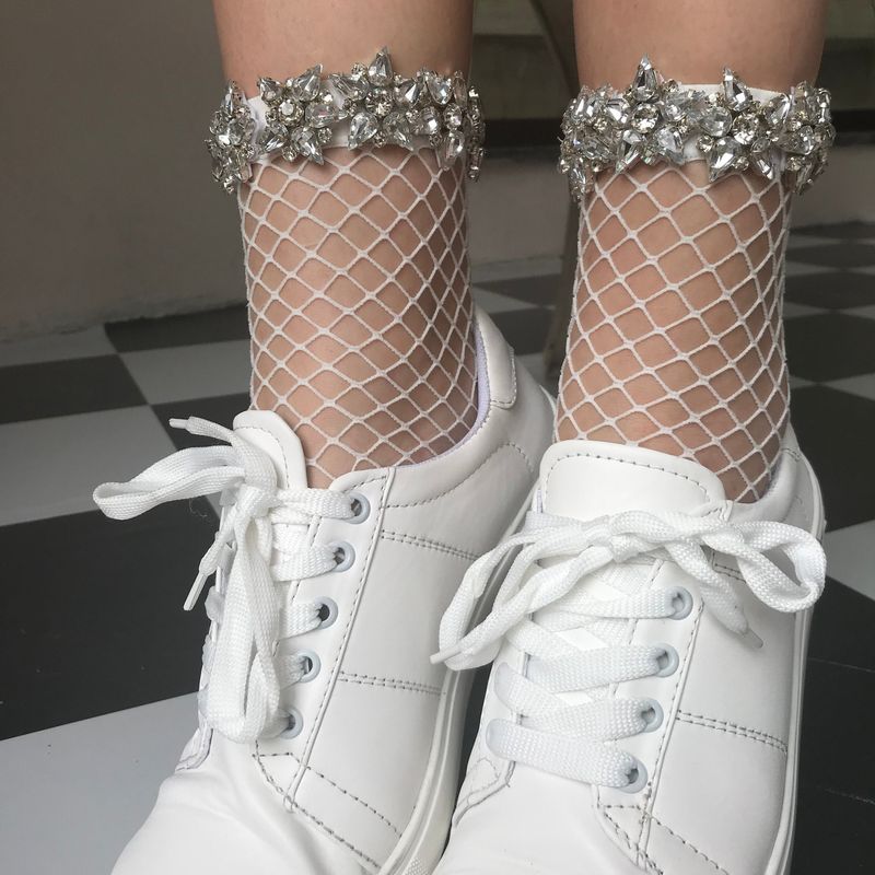 Crystal-Encrusted Socks