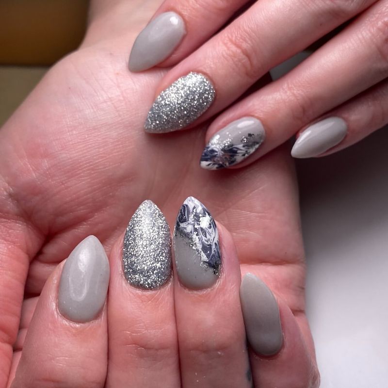 Sophisticated Gray Glitter