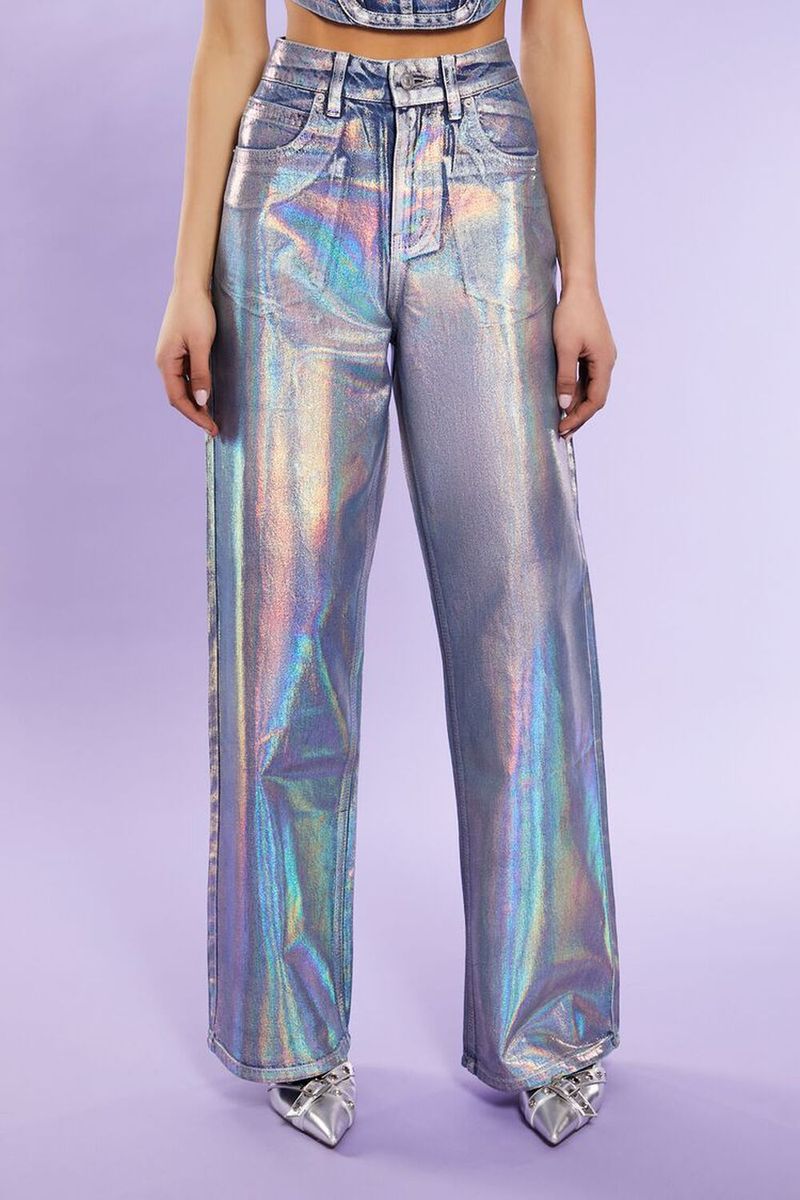 Holographic Skinny Jeans