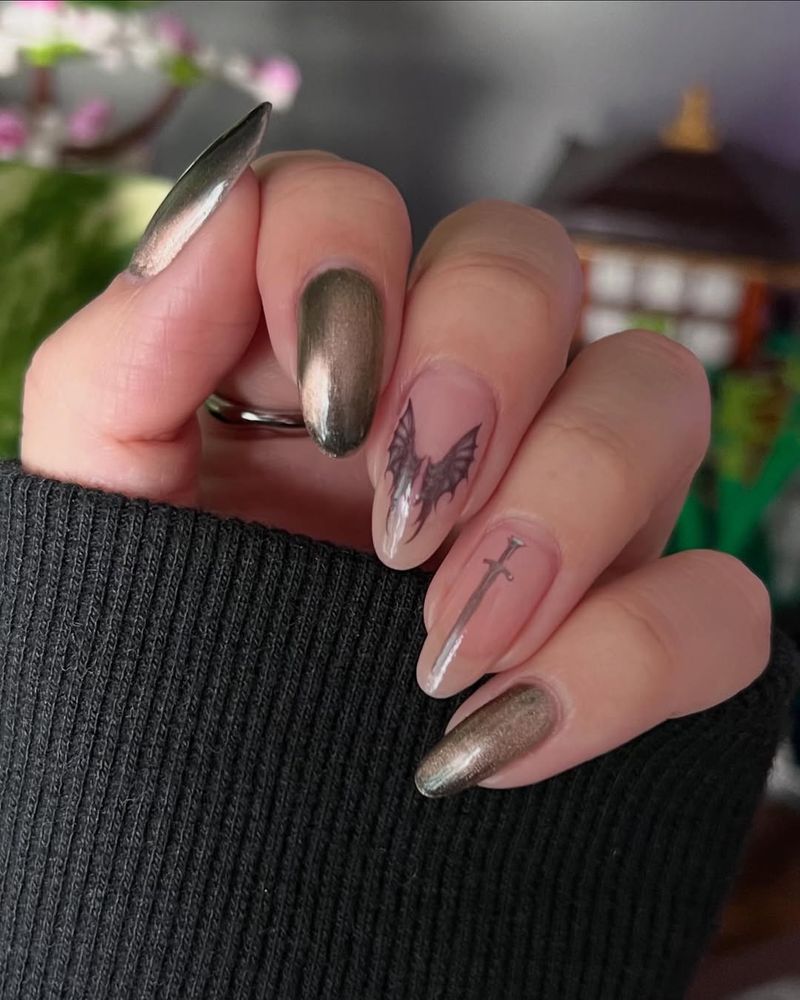 Gray With Jewel Accents