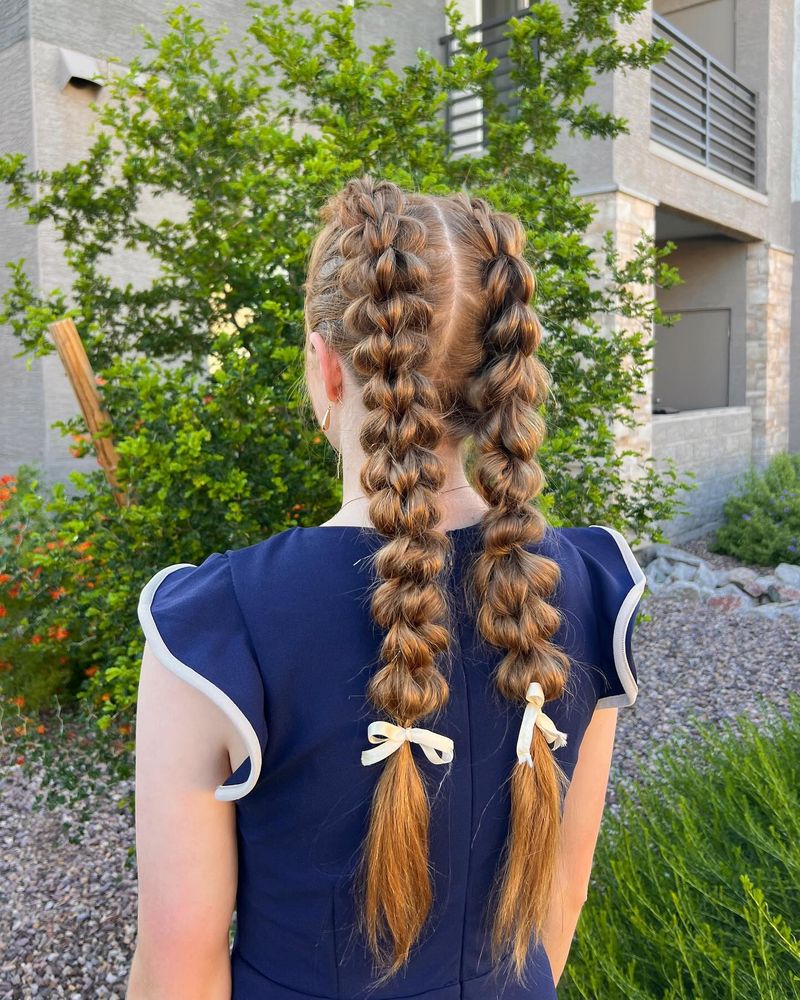 Classic Three-Strand Braided Ponytail