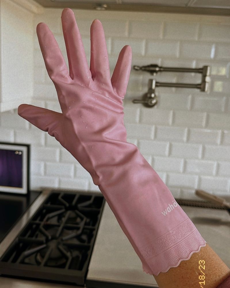 Wear Gloves While Cleaning