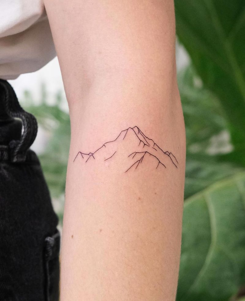 Tiny Mountain Outline