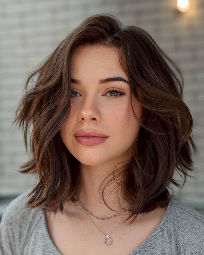 Messy Wavy Lob
