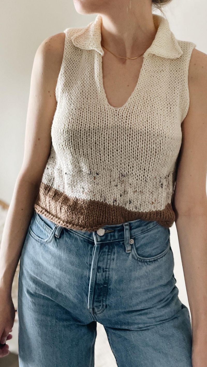 Sleeveless Knit Tops