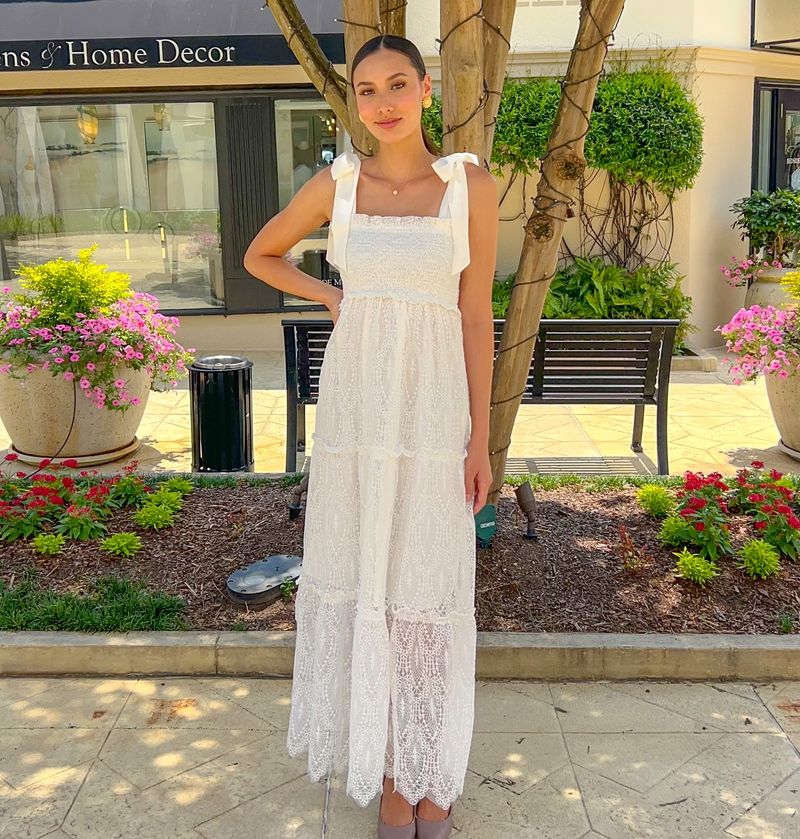 Smocked Bodice Maxi Dress