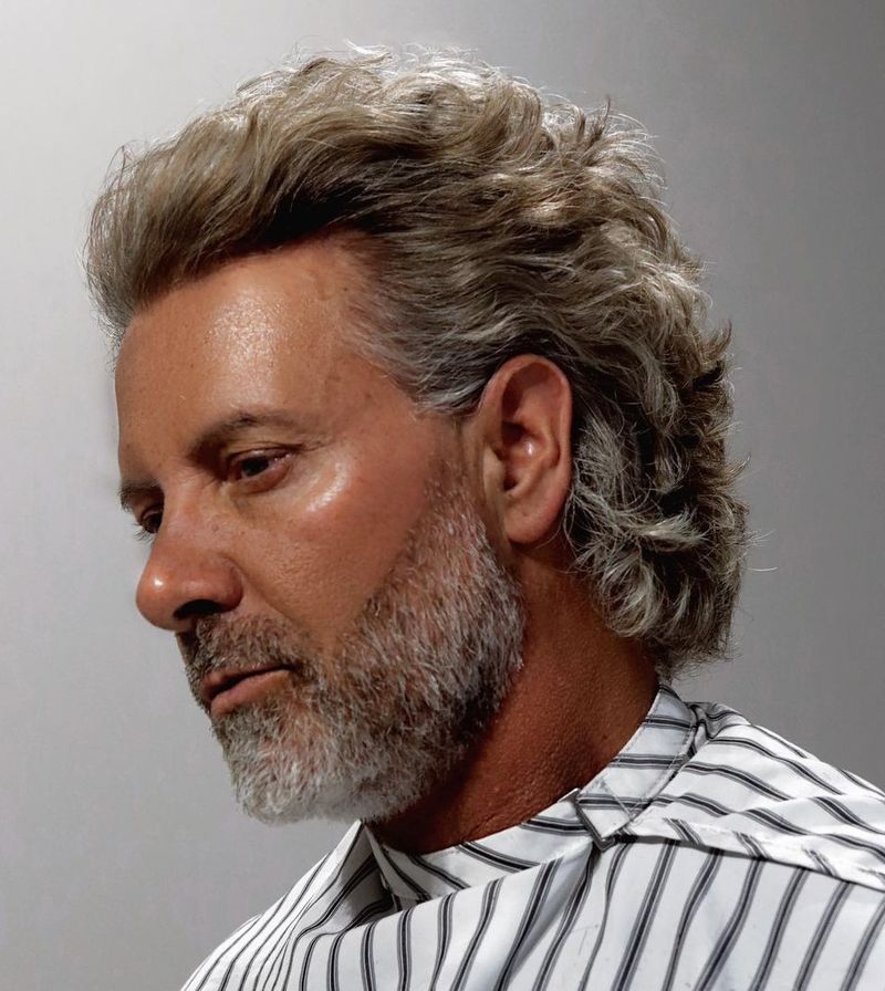 Soft Brushed-Back Hair