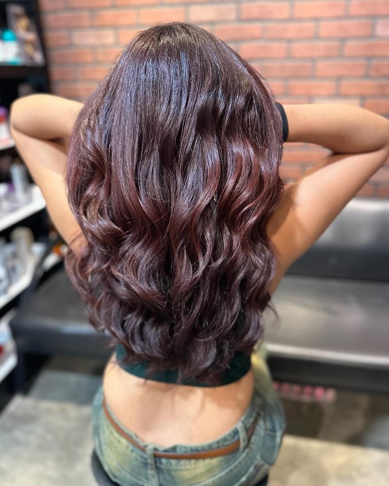 Crimson Velvet Waves
