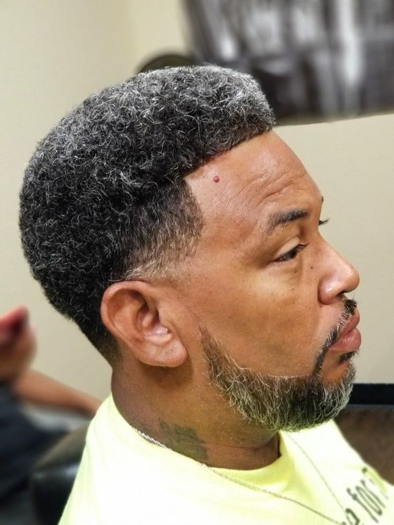 Short Afro with Fade