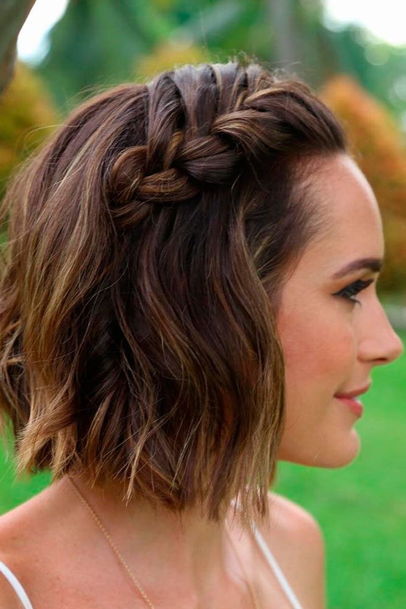 Beachy Lob with Braided Accents
