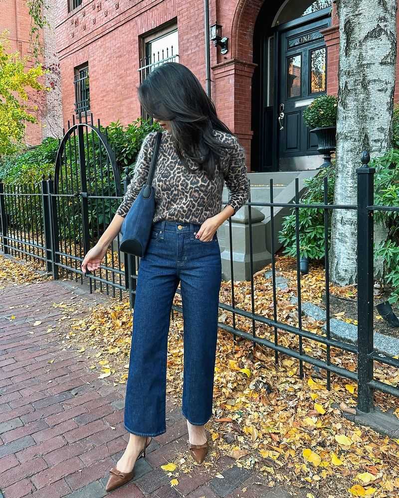 Wide-Leg Jeans + Structured Jacket