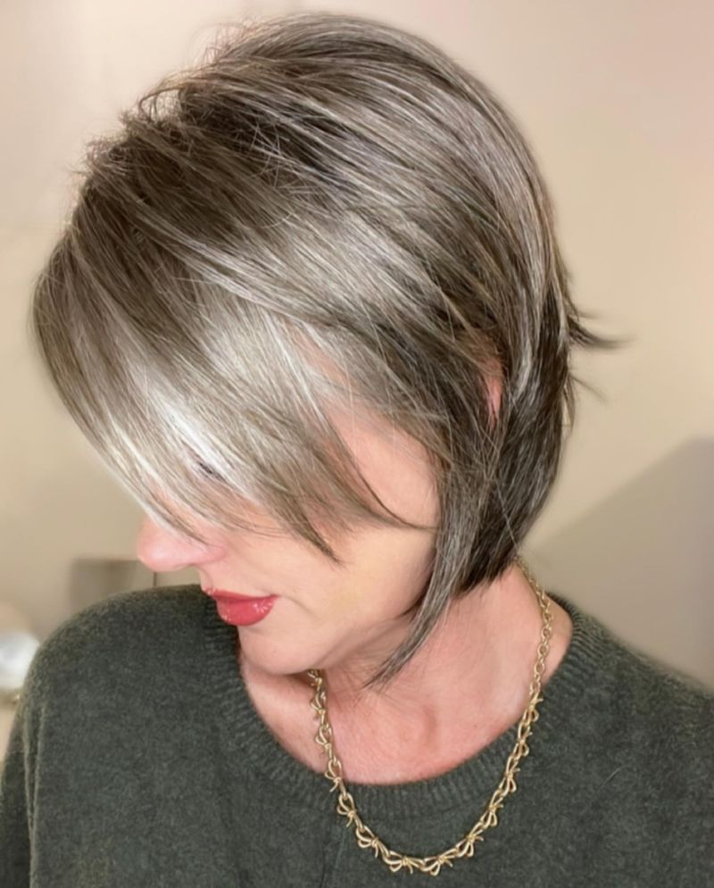 Choppy Bob with Side Bangs