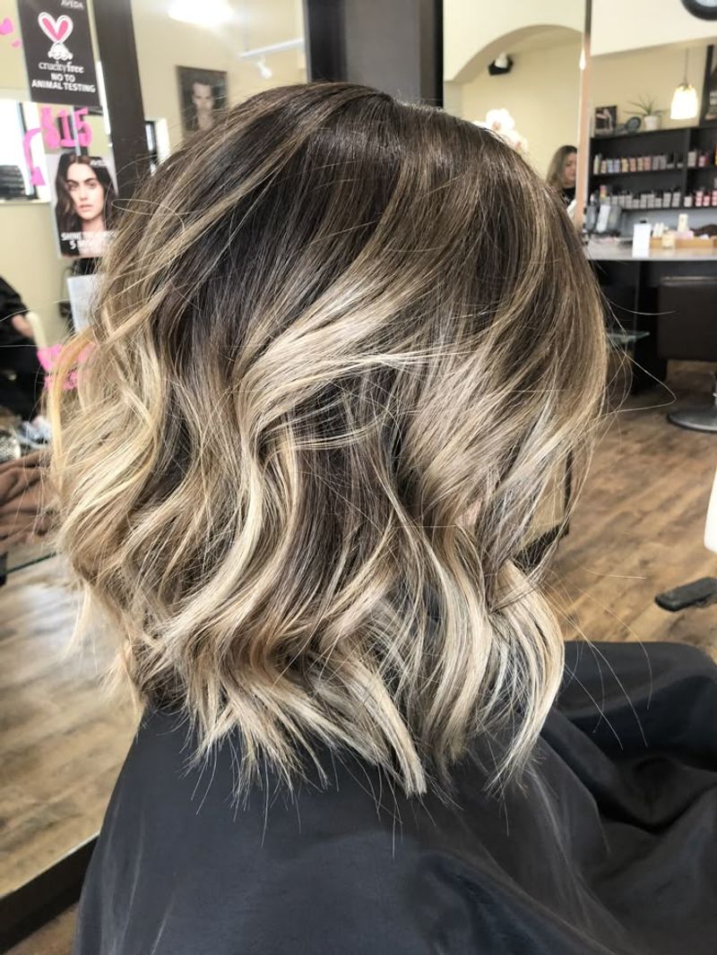 Rooty Blonde Beachy Lob