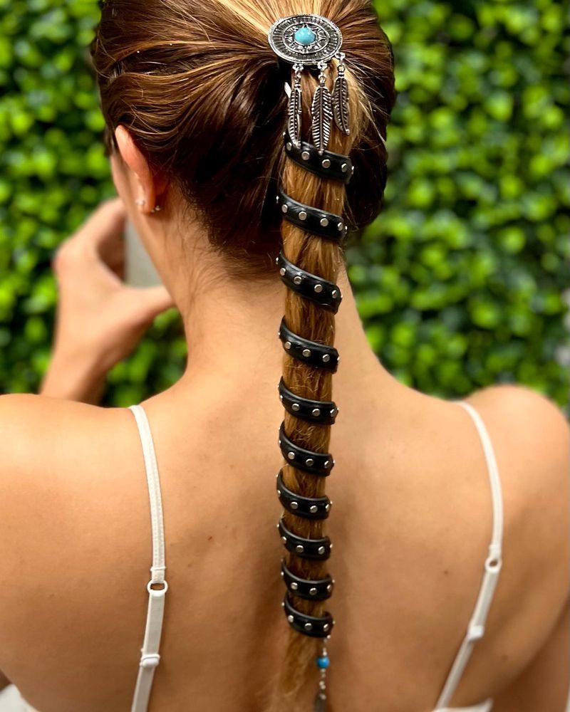 Festival Flower Crowns → Leather Hair Ties