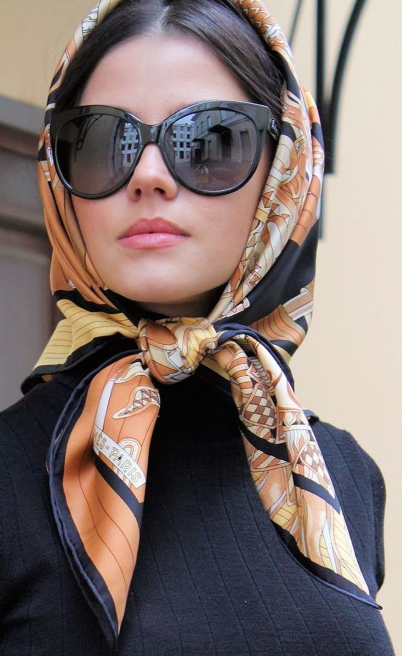Neon Elastic Bands → Elegant Silk Scarves