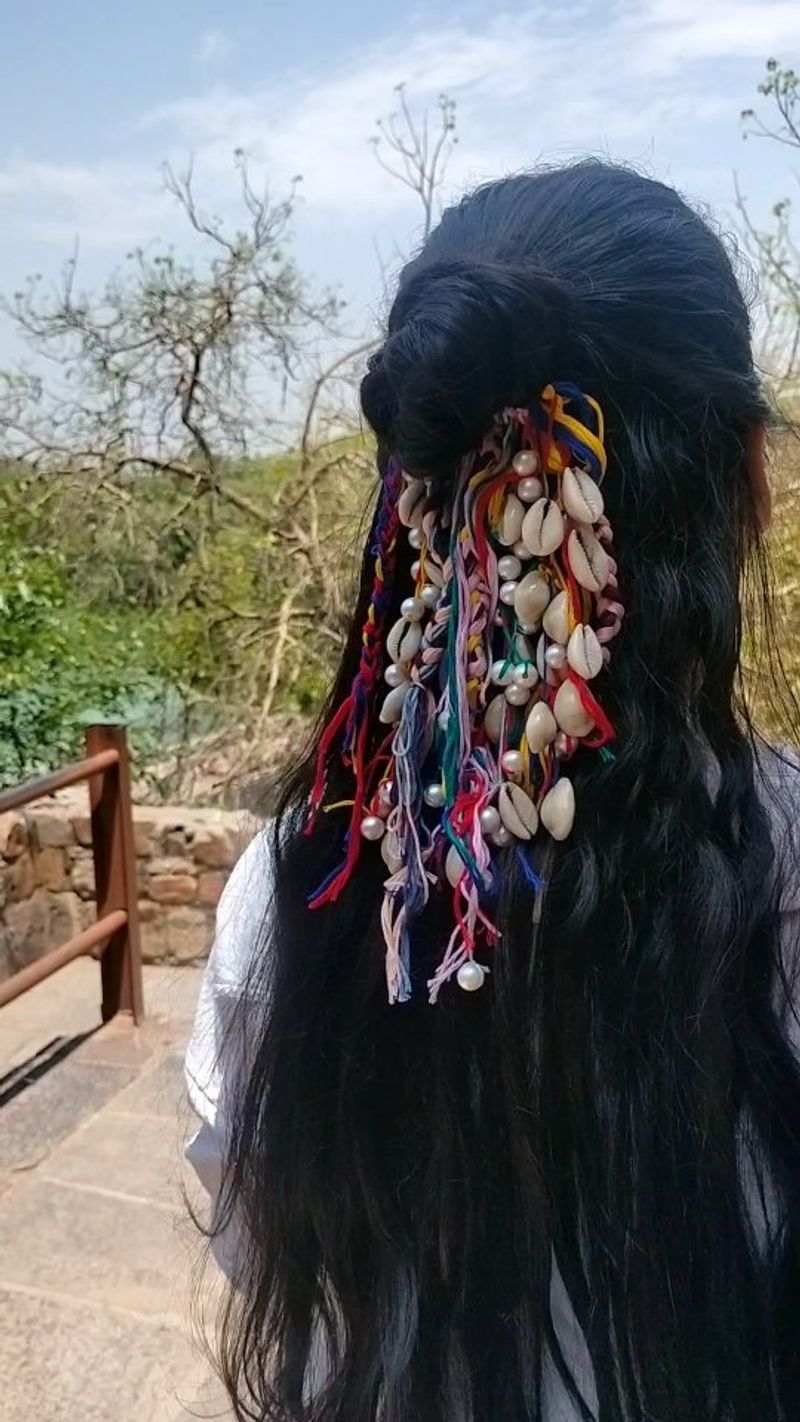 Tinsel Hair Strands → Soft Fabric-Wrapped Bands