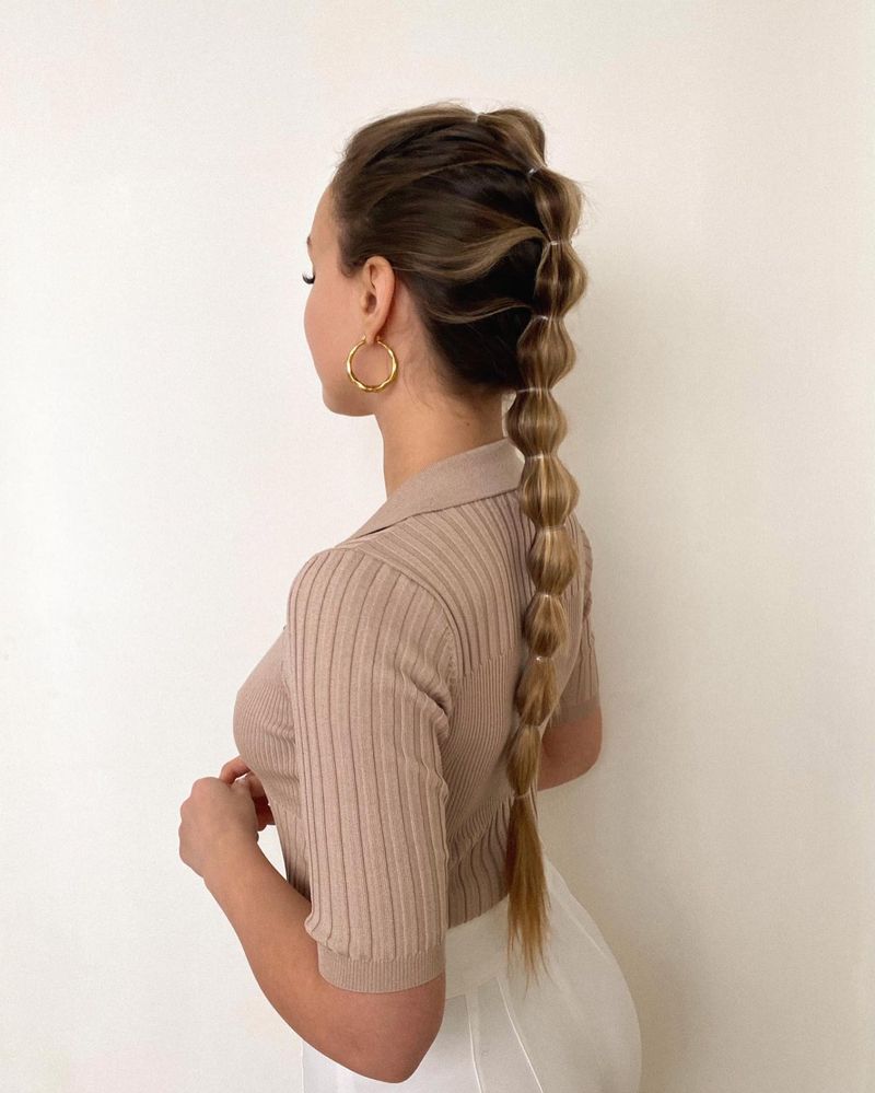 Bubble Braid Ponytail