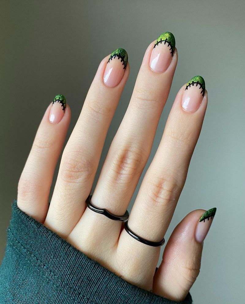 Velvet Effect French Tips