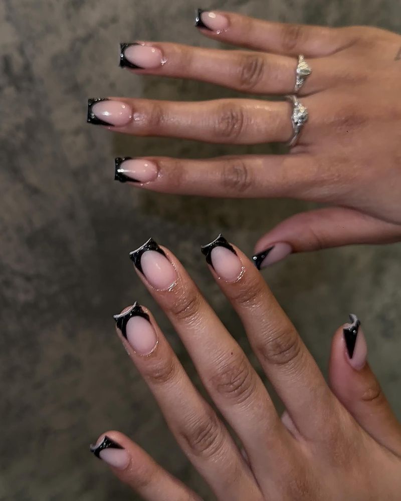Black French Tips