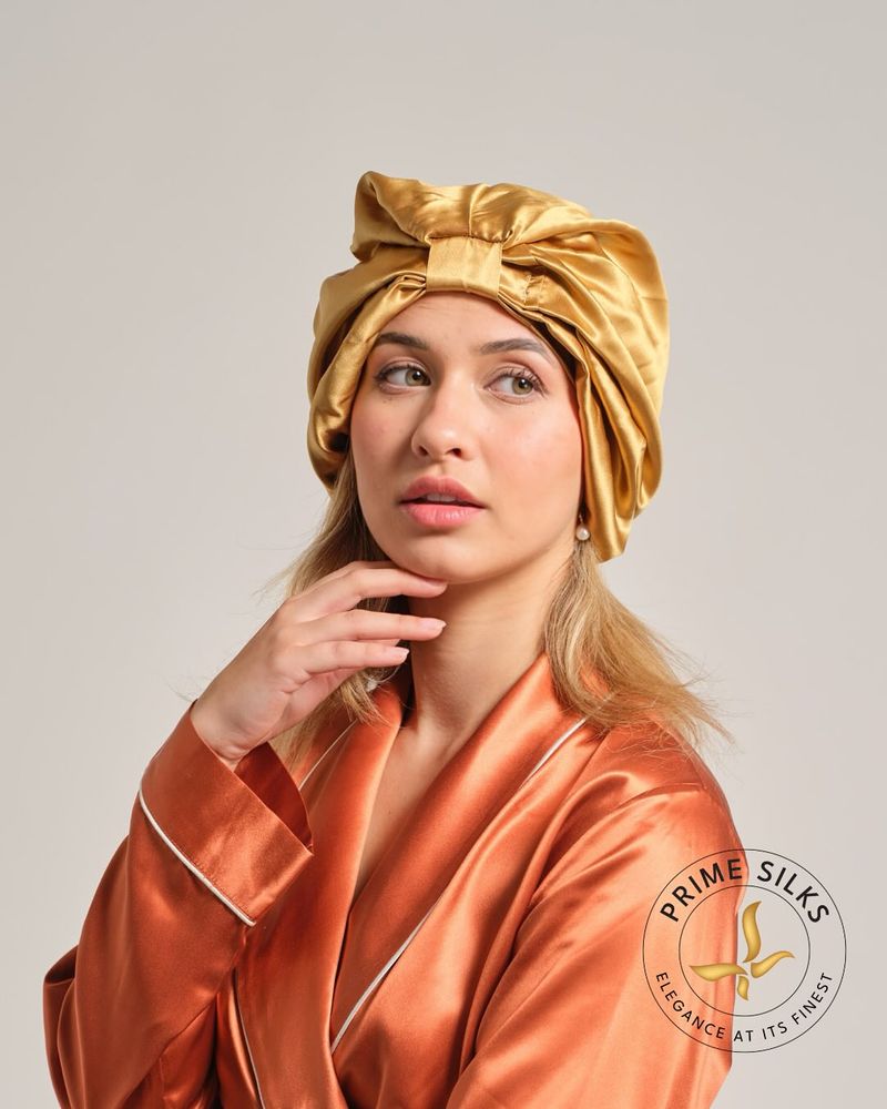 Sleep With Silk-Wrapped Hair