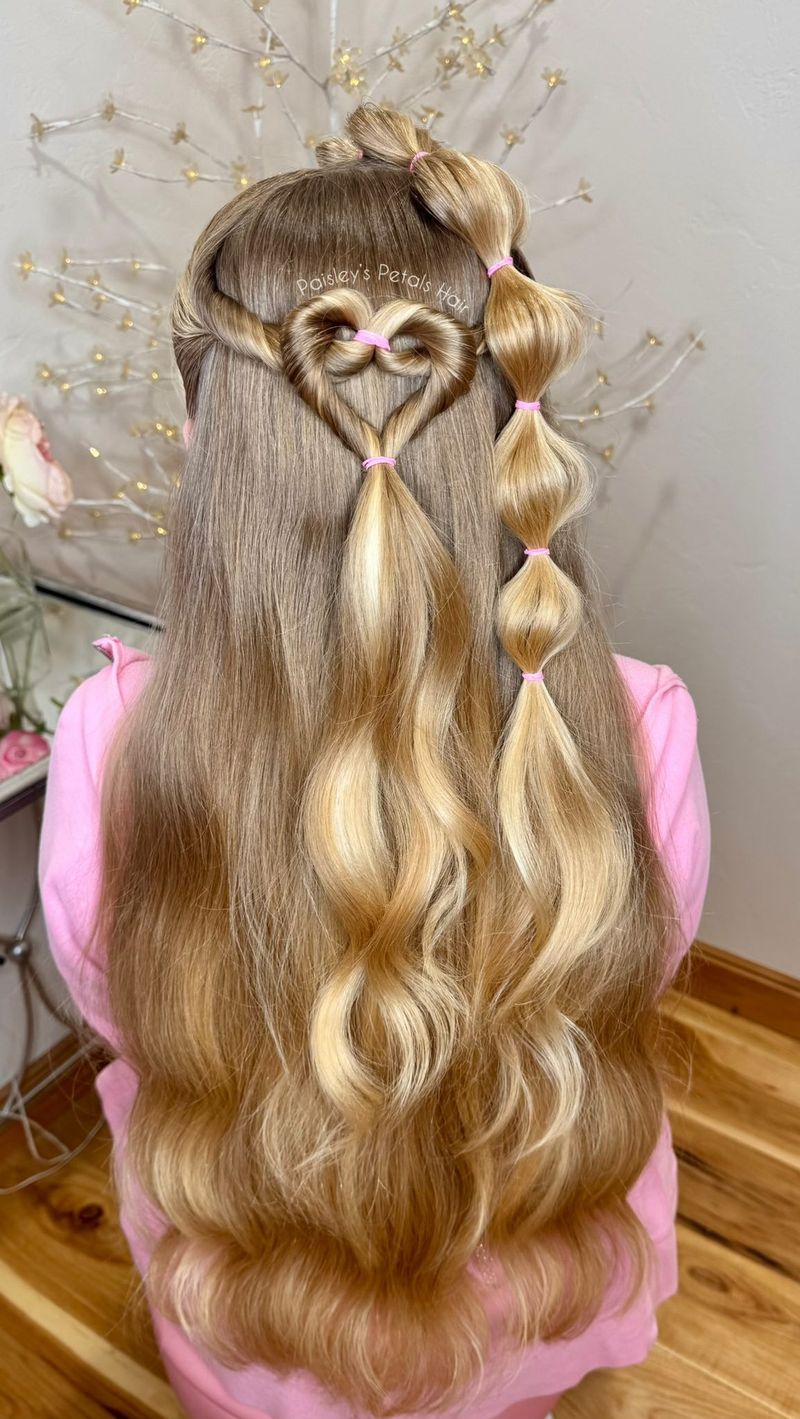 Braided Heart Half-Up
