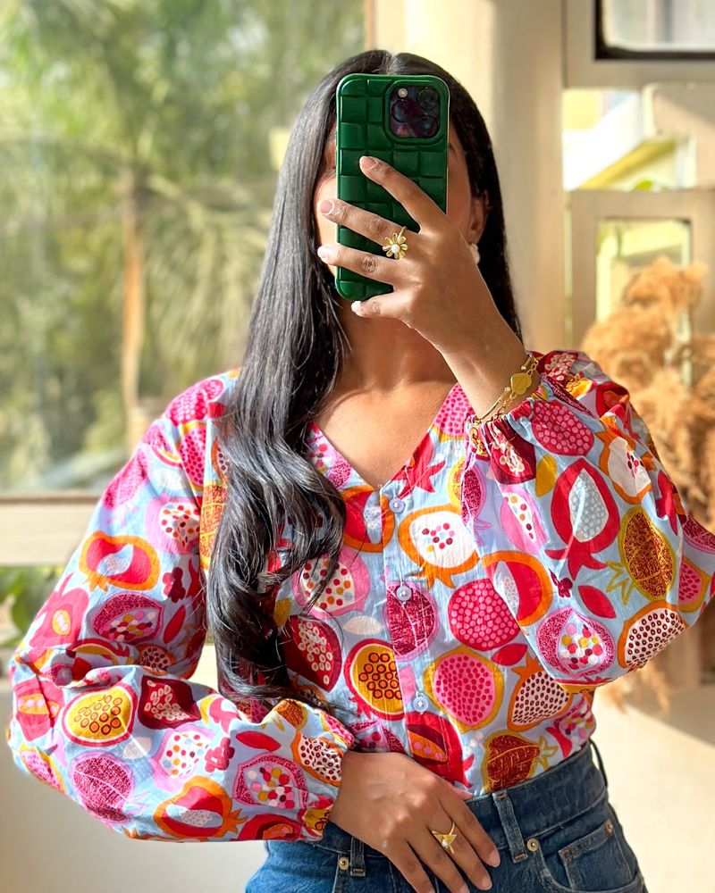 Puff-Sleeve Statement Blouse