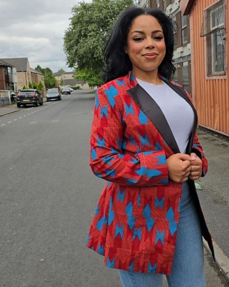 Patterned Blazer