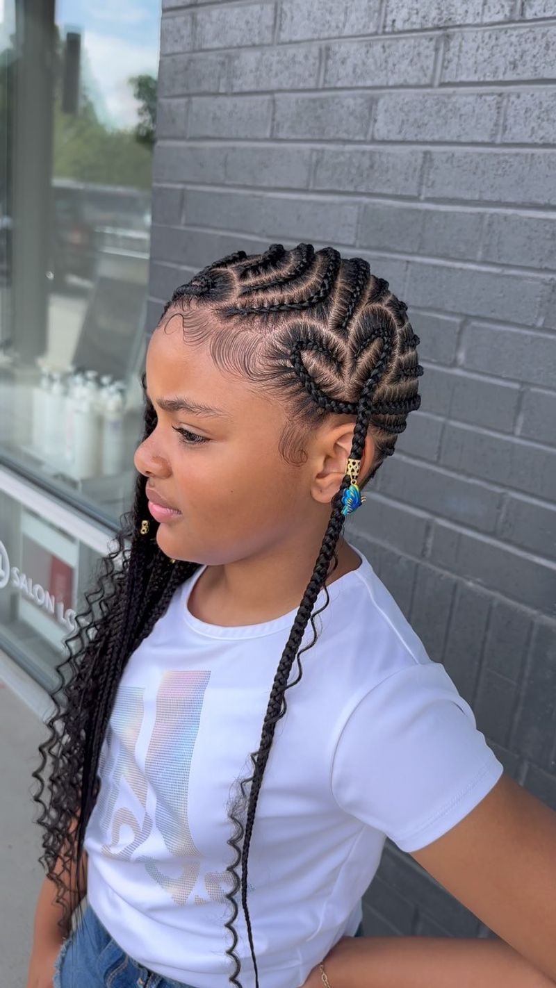 Boho Lemonade Braids with Curls