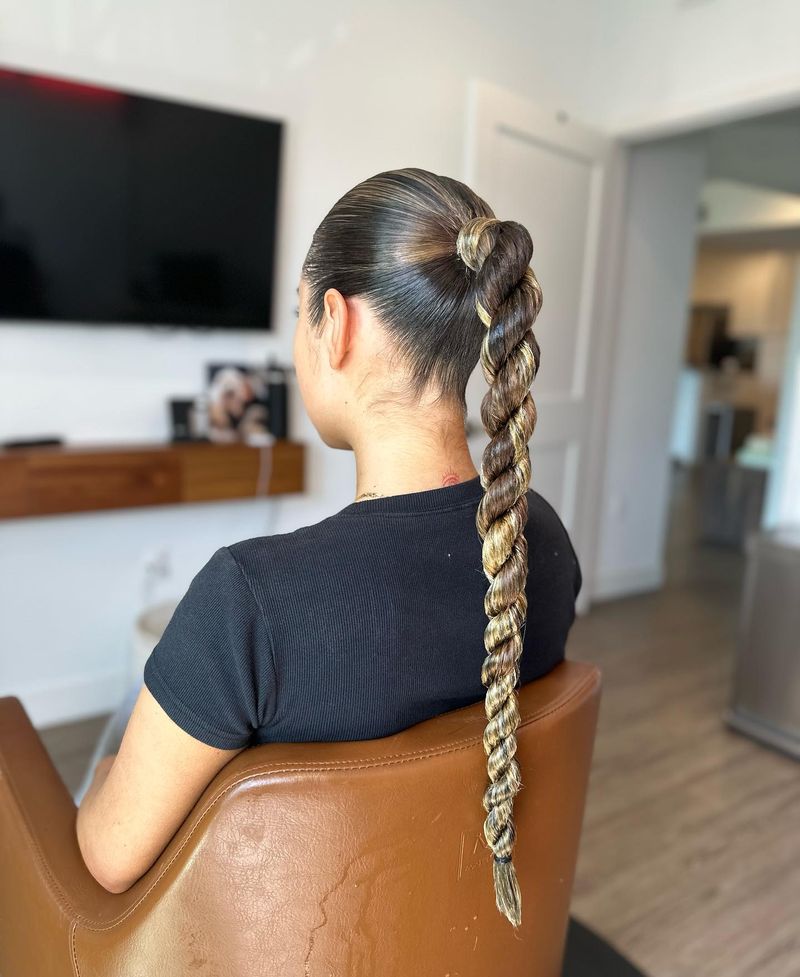 Twisted Braid Ponytail