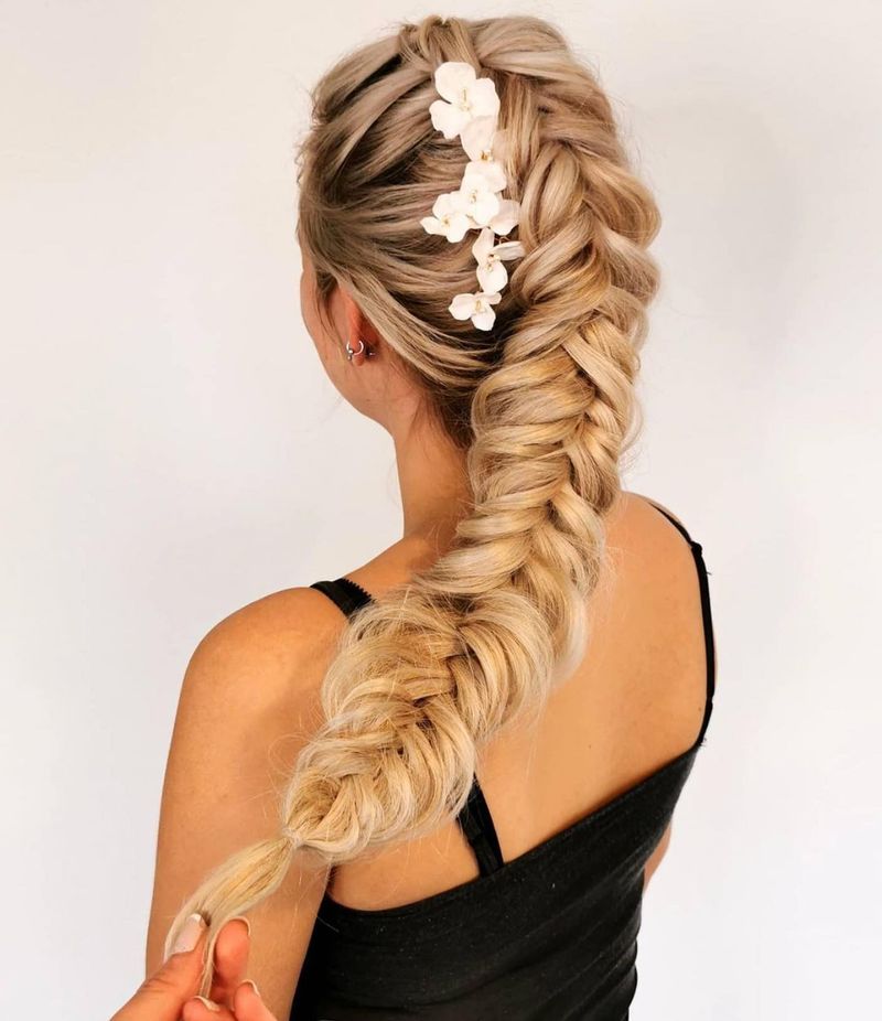 Chunky Braid Ponytail