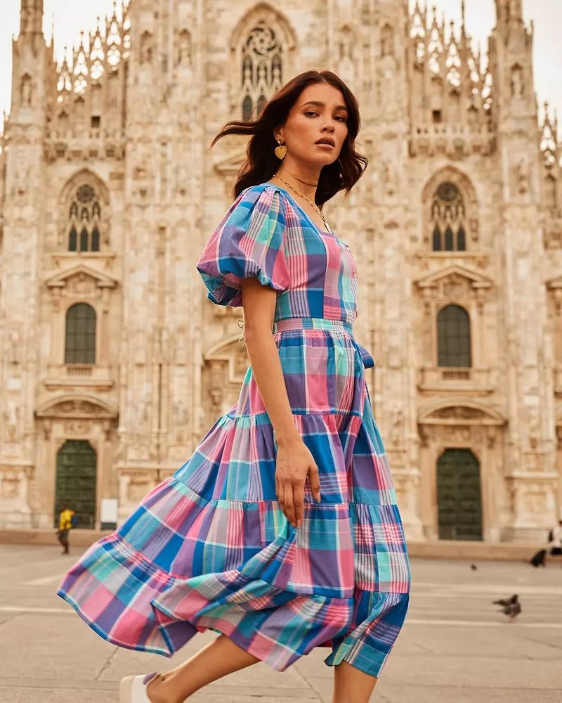 Woven Midi Shirt Dress
