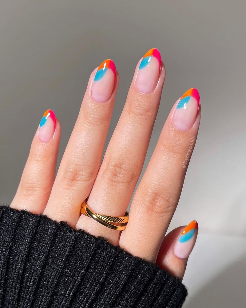 Watercolor French Tips
