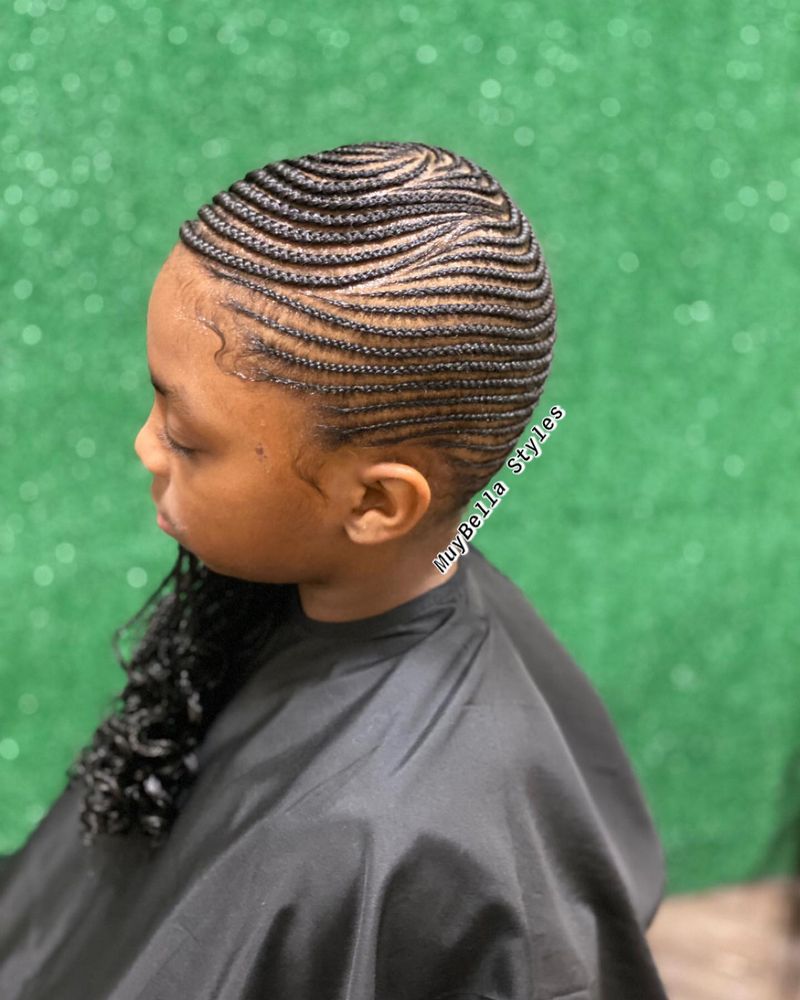 Lemonade Braids into a Bun