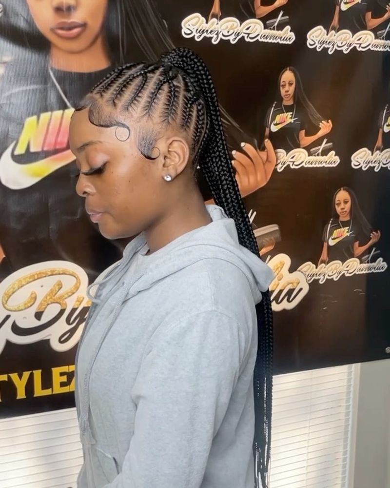 Crisscross Braid Ponytail