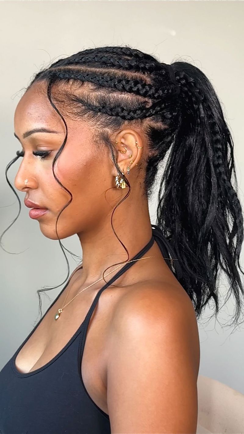 Boho Braided Half-Up