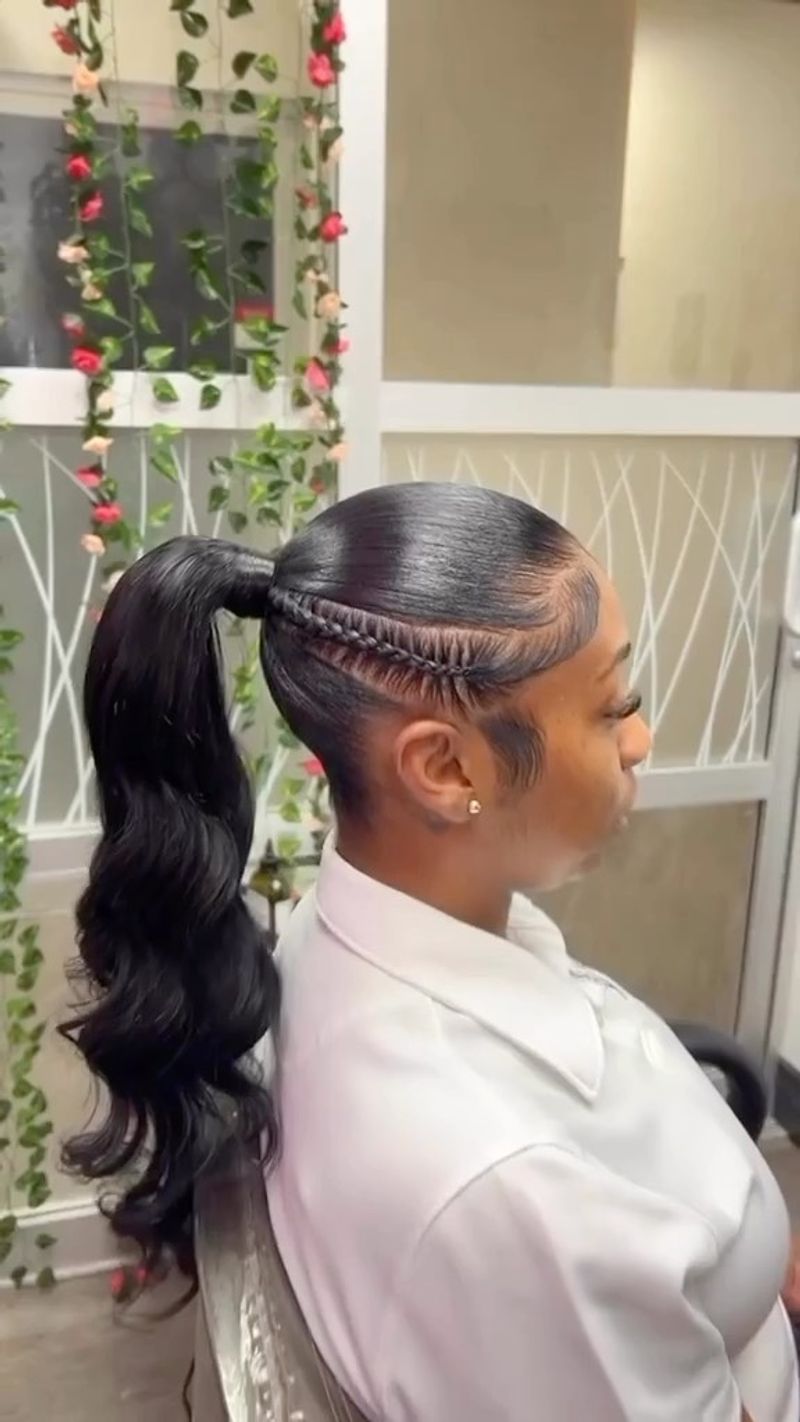 Side Braid Ponytail