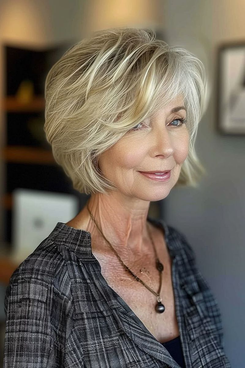 Sleek Silver Bob